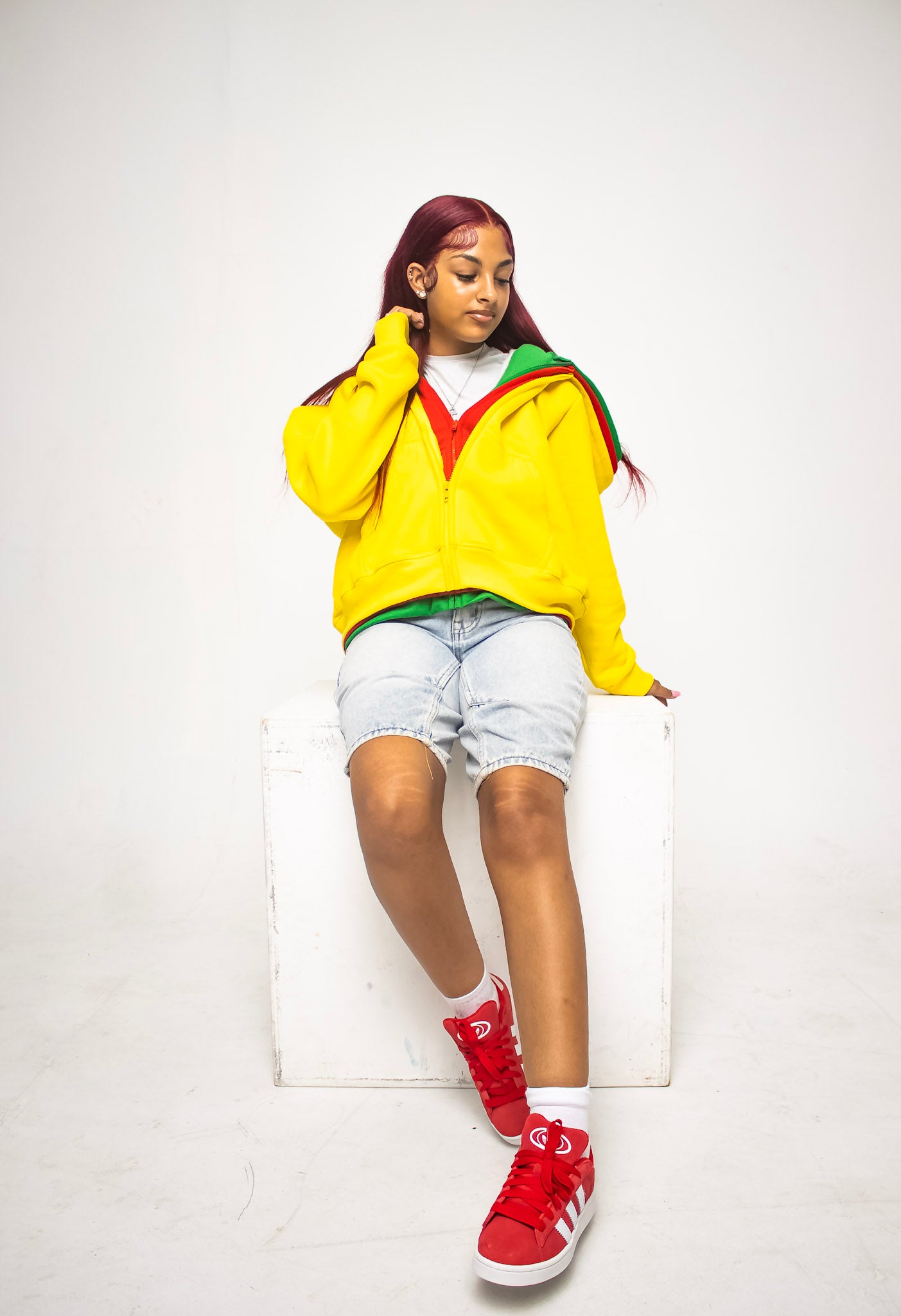 A RASTA TRIPLE LAYER ZIPUP