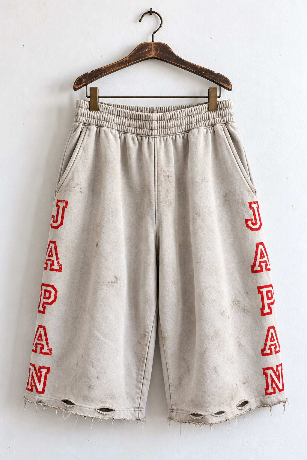 WHITE JAPAN LOUNGE SHORTS