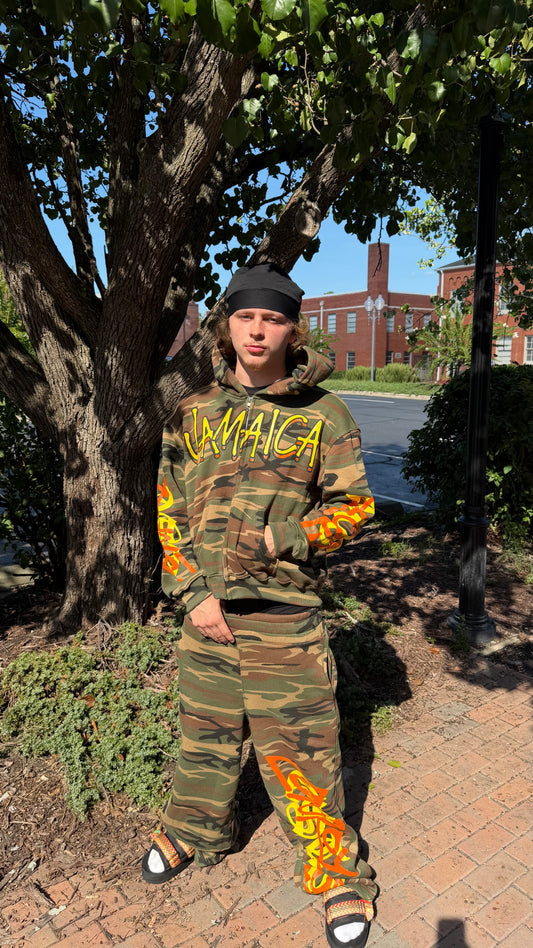 JAMAICA CAMO HOODIE (TOP ONLY)