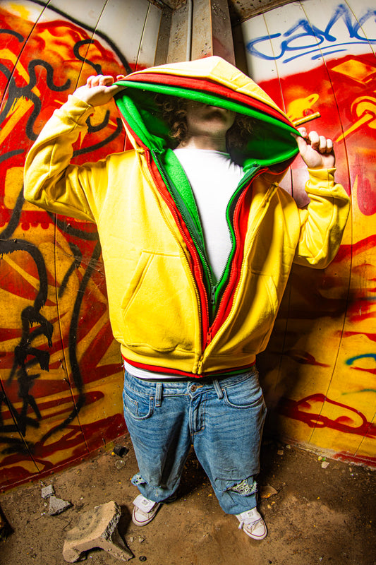 A RASTA TRIPLE LAYER ZIPUP