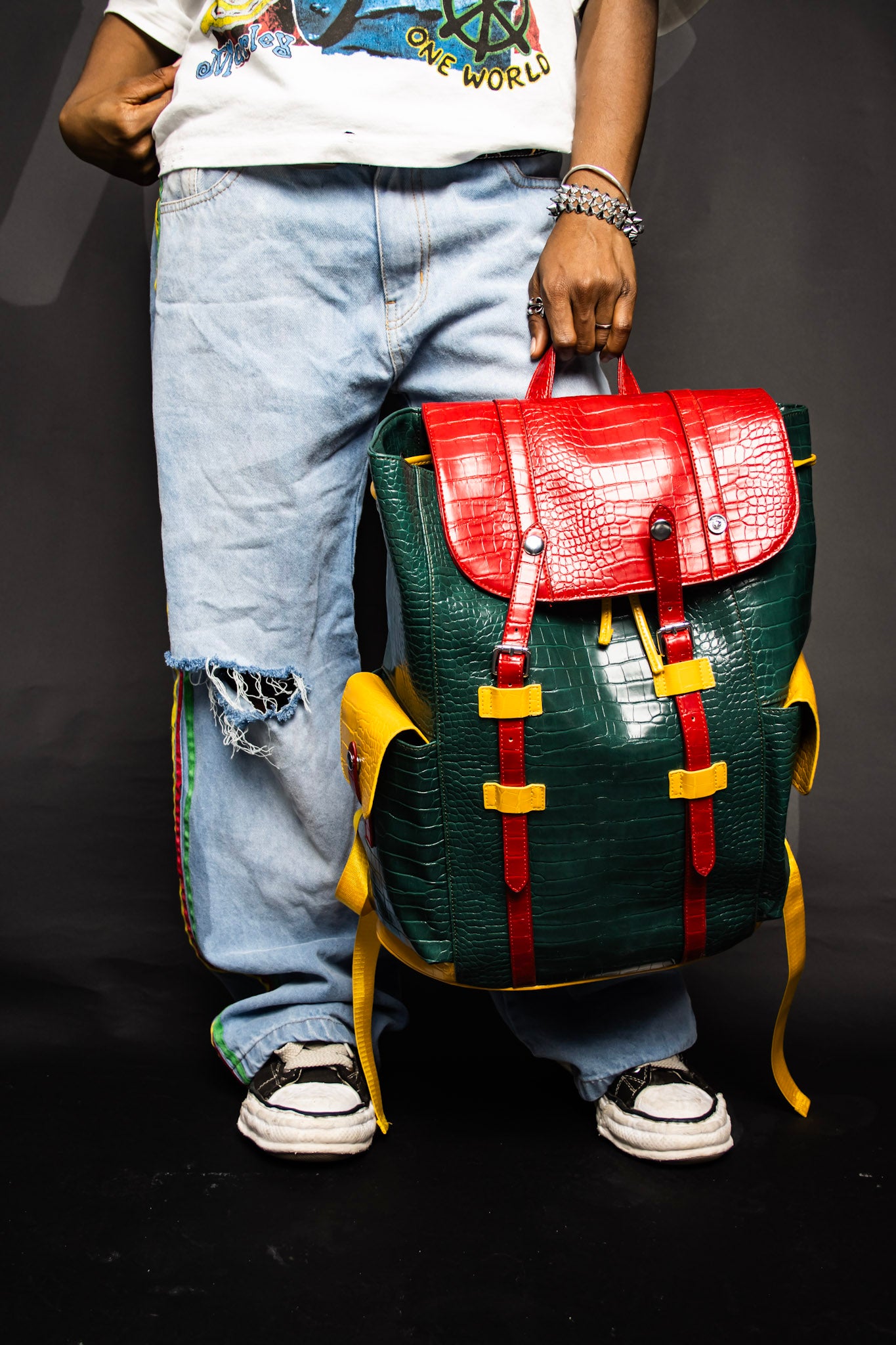 RASTA CROC TRAVEL BACKPACK