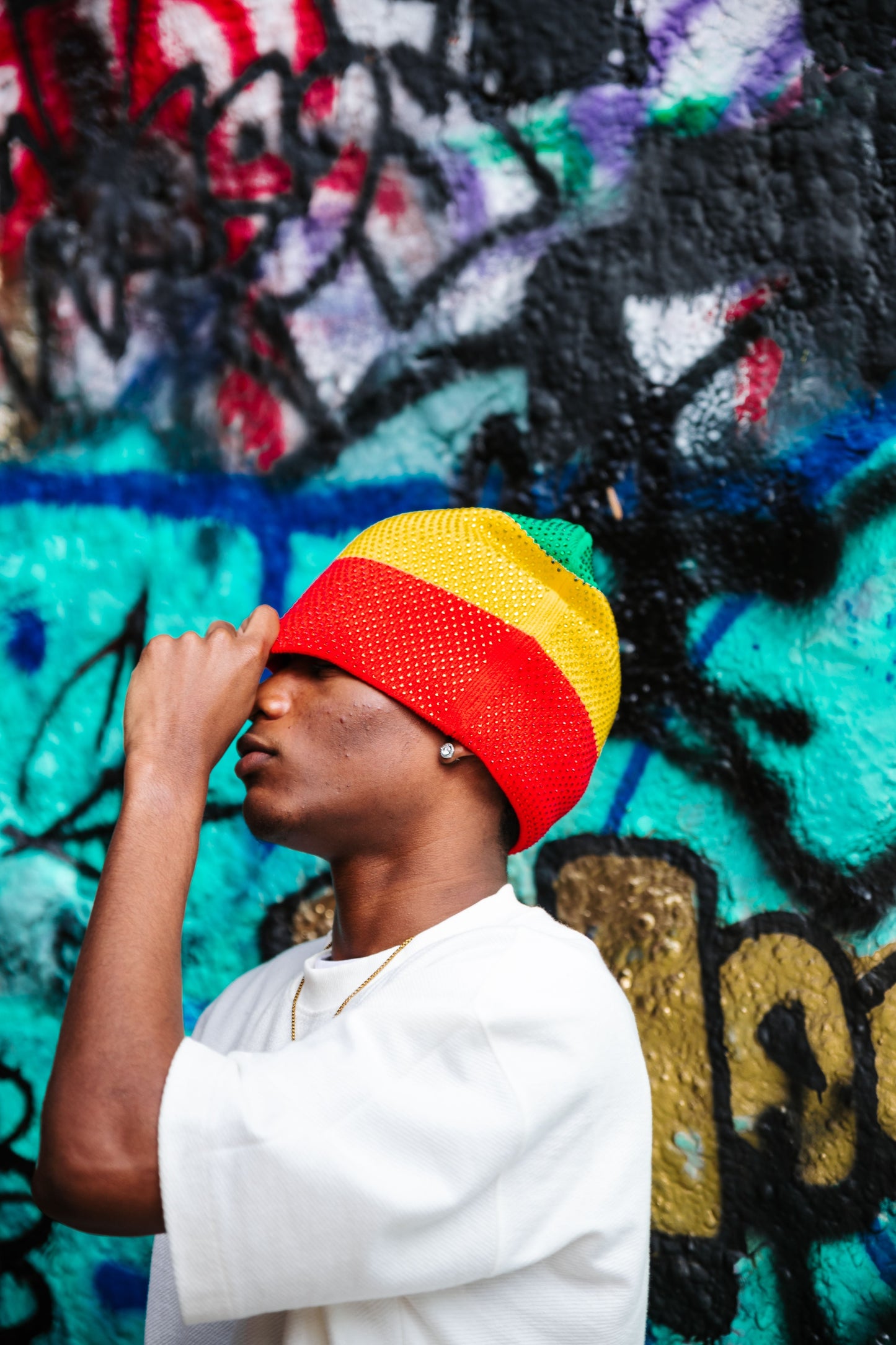 A RASTA GEMS BEANIE