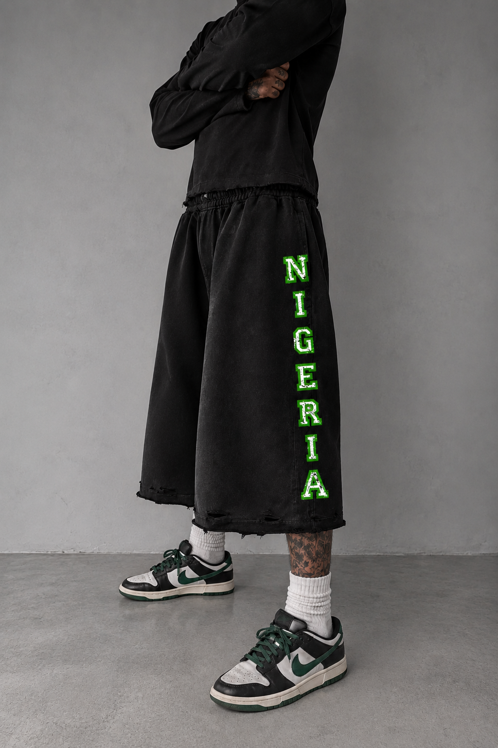 NIGERIA LOUNGE SHORTS