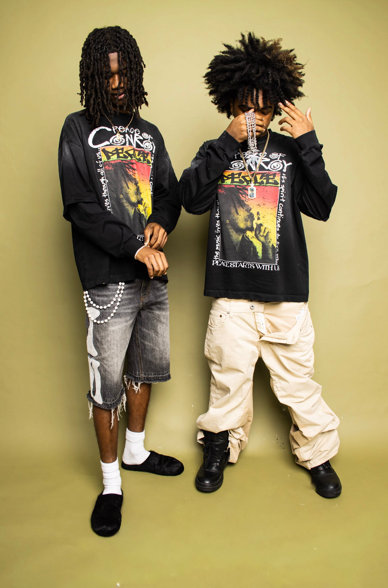 PEACE OF CONROY LAYERED TEE